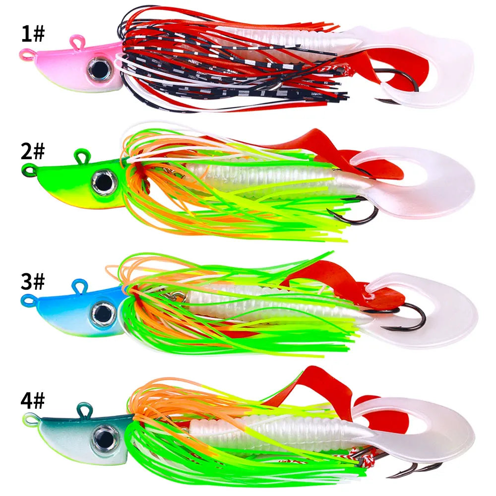 Buzzbait Bucktail Saltwater Jigs Flounder for Fluke Bass Bluefish Blackfish Seabass Offshore Slow Jigging Pitching Lures