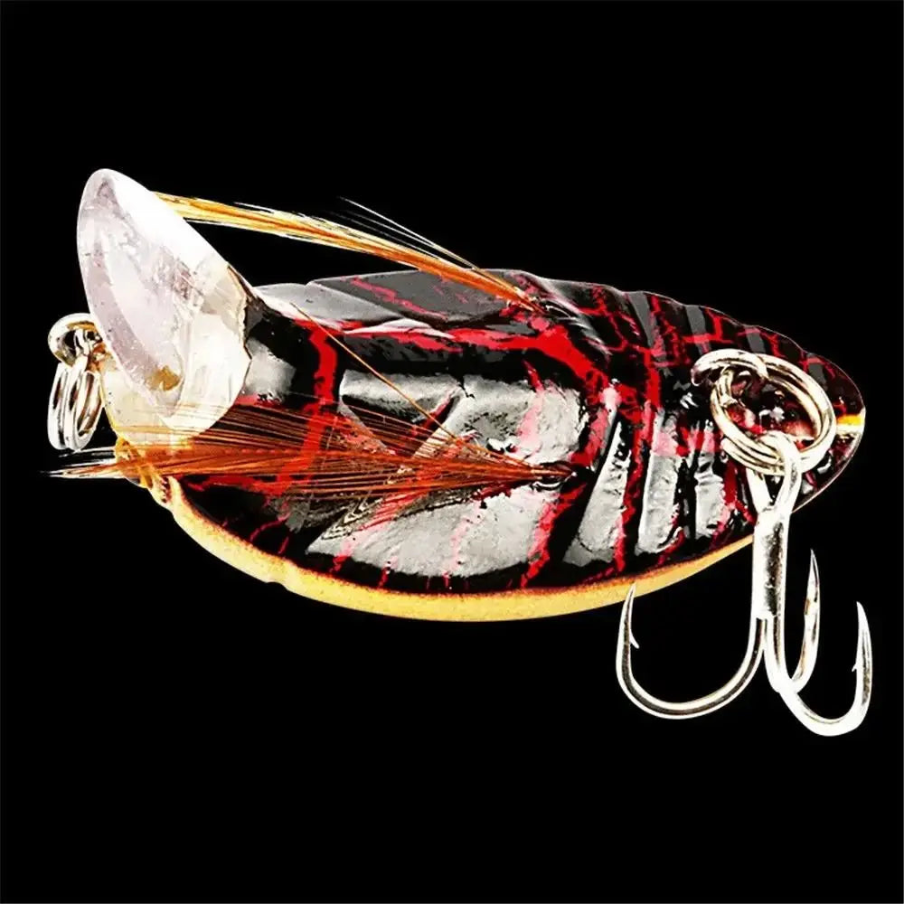 1Pcs 4cm/3.8g Cicada Bait Fishing Lure Crank Floating Wobblers Fishing Tackle Insect Bug Lure Hard Bait Sea Beetle Bass Carp