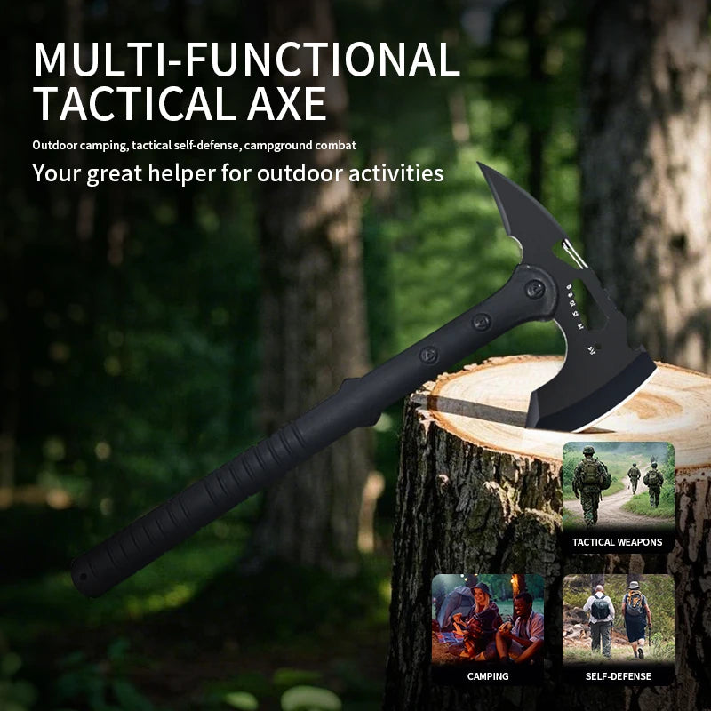 Multi-function Survival - Camping Axe  - Multitool Axe with , Off-Roading, Outdoor Adventures, Emergency Breaching Multi Tool Ki