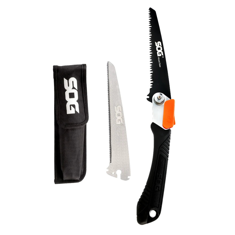 SOG Multifunctional Folding Saw – Portable EDC Tool for Household, Hunting, Outdoor Camping Equipment, Survival & Woodworking