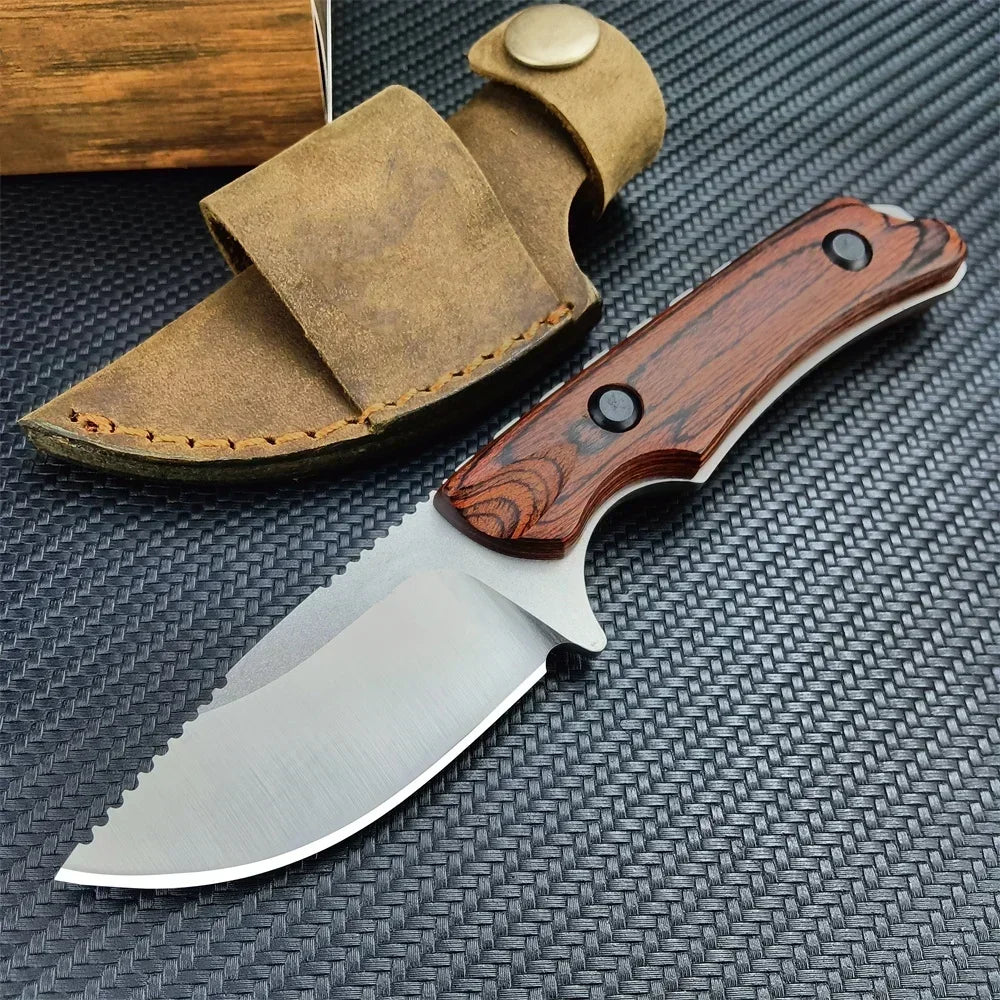 Outdoor Camping Straight Knife BM 15017 EDC Tool with Sheath 8Cr13Mov Blade G10 Handle Bush Hunting Knives
