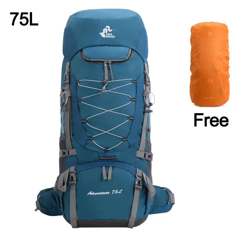 Camping Backpack Hiking Bag Sports Outdoor Bags For Men 75L Large With Rain Cover Travel Climbing Mountaineering Trekking Bag