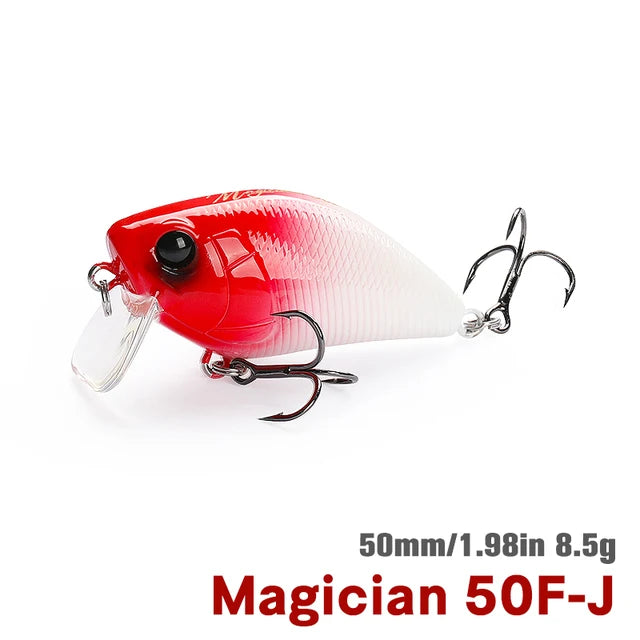 TSURINOYA DW116 50F Crankbait Fishing Lure Magician 50mm 8.5g Shallow Range Floating Crank Artificial Hard Basts Pike Bass