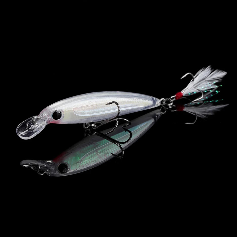 WALK FISH Floating Minnow Fishing Lure 80MM 7G Wobblers Freshwater Trout Hard Artificial Bait Pike Carp Swimbait Tackle Jerkbait