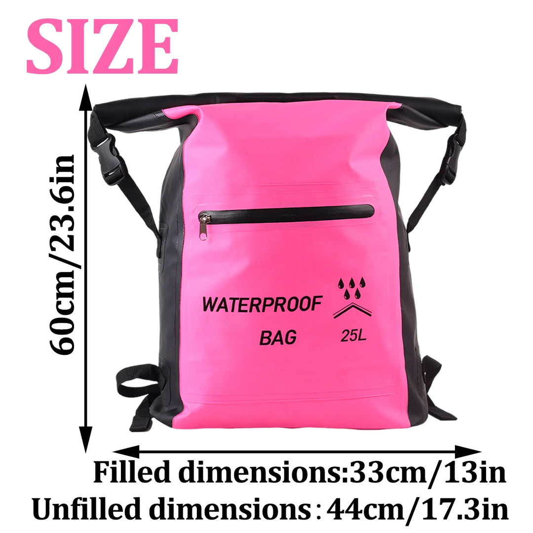 1PC large capacity waterproof backpack, colorful multifunctional backpack, suitable for hiking, camping, and fishing