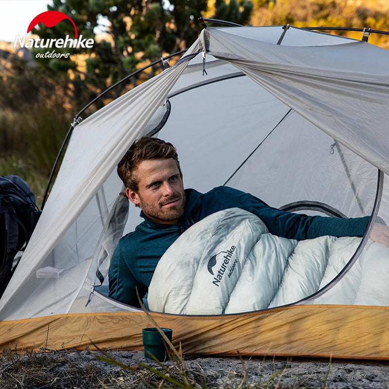 Naturehike FIREWORKS 860FP Goose Down Sleeping Bag Ultralight Winter Sleeping Bag Adult Mummy Style Thickened Keep Warm -9℃~9℃