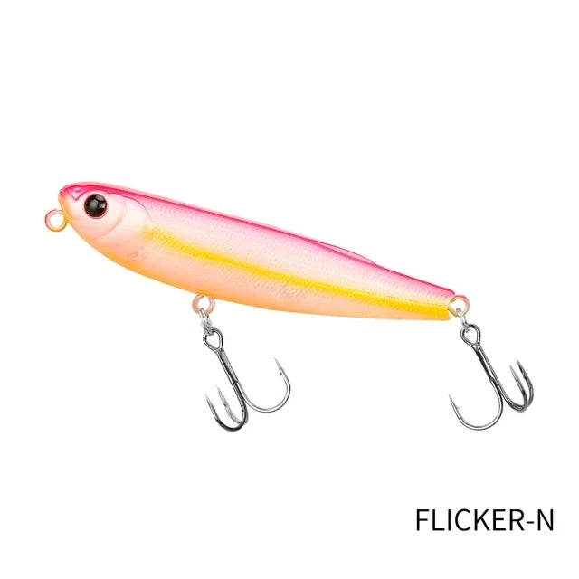 TSURINOYA FLICKER 70F Z Dog Topwater Walker Fishing lure 70mm 8.4g Artificial Pencil Floating Stick Hard Bait For Bass Pike Plug