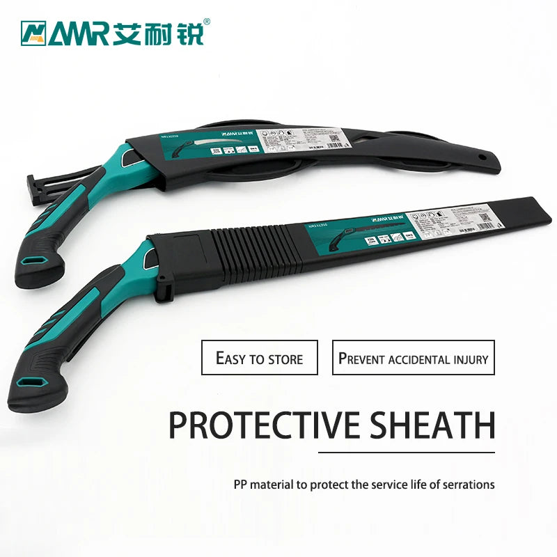 Pruning Saw with Scabbard Japanese Fixed Straight Hand Saw Portable Tree Limb Cutter Garden Pruner tool for Camping Dry Wood