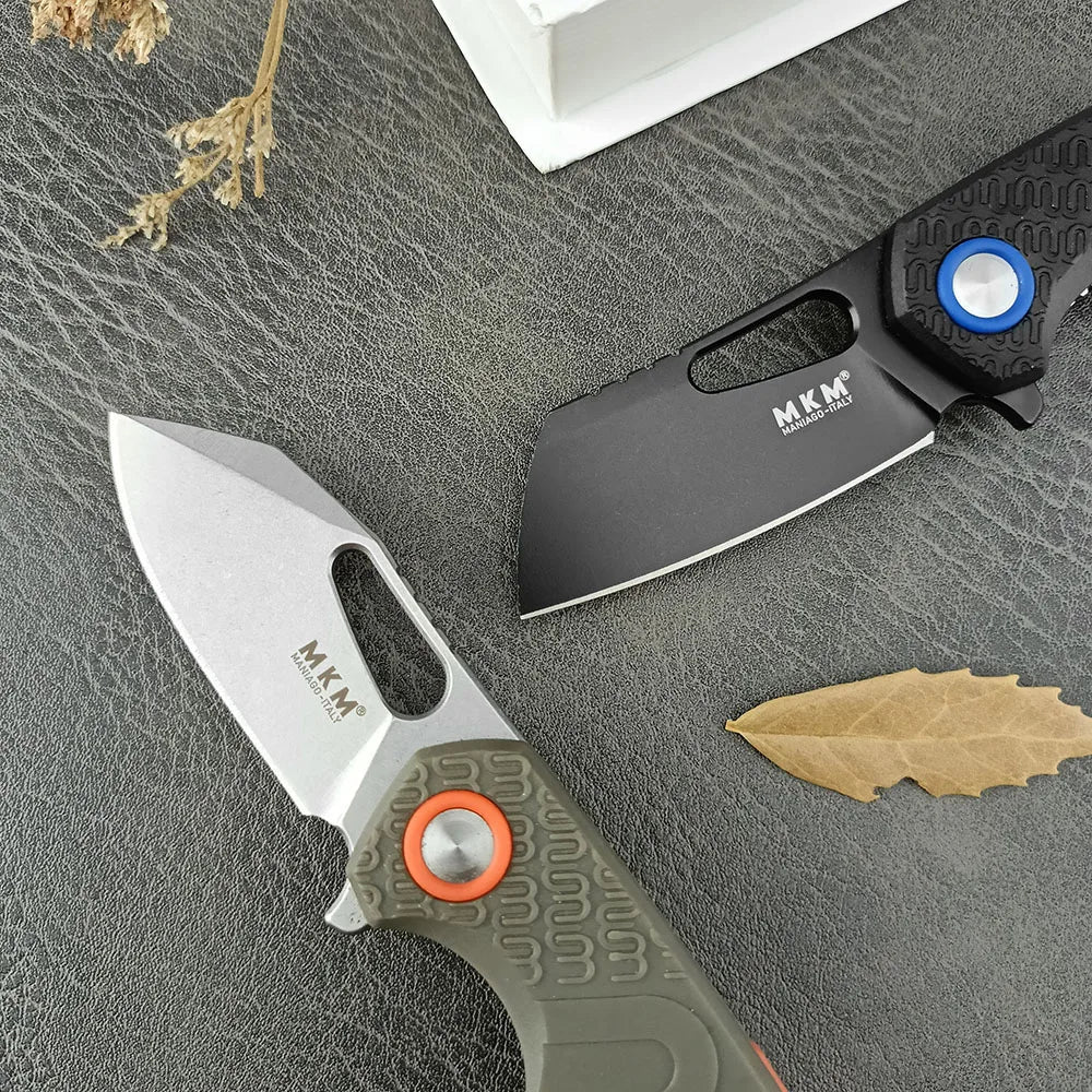MKM-Maniago F0332 Multi-porpose Liner Lock Hunting EDC Pocket Knife 8Cr13 Blade Survival Camping Folding Knife Nylonfiber Handle