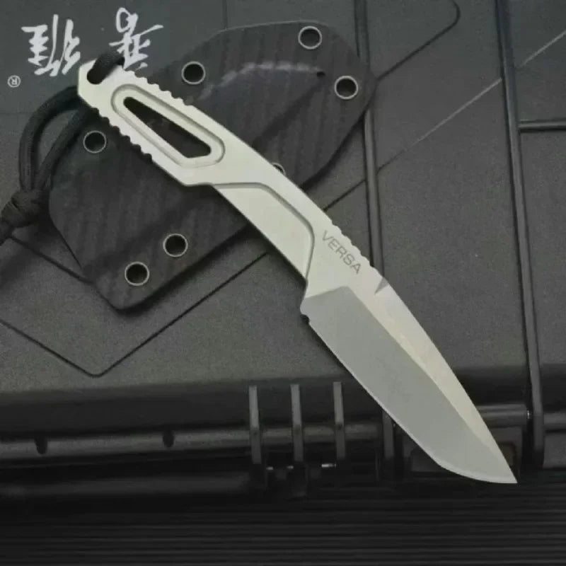 NEW RAOT Survival Fixed Blade Knife N690 Steel Blade and Handle, Outdoor EDC Tactical Knife Defensive Rescue Knife with Sheath