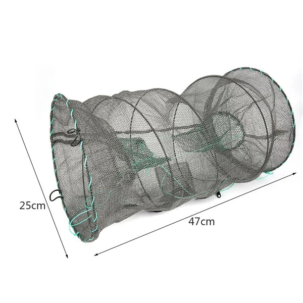 Crab Crayfish Lobster Catcher Pot Trap Fishing Net Eel Prawn Shrimp Live Bait Eel Crab Lobster Minnows Crawfish Net 2 size