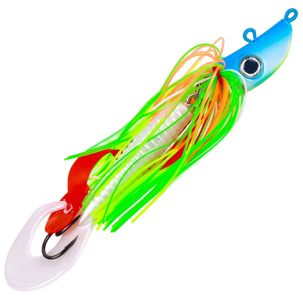 Buzzbait Bucktail Saltwater Jigs Flounder for Fluke Bass Bluefish Blackfish Seabass Offshore Slow Jigging Pitching Lures