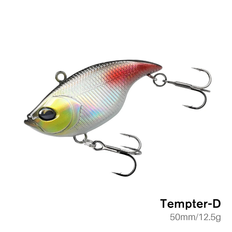 TSURINOYA 50mm 12.5g Vibration Noise Fishing Lure TEMPTER 50S Sinking Winter Fishing Lure Pike Bass Saltwater Hard Bait Wobbler