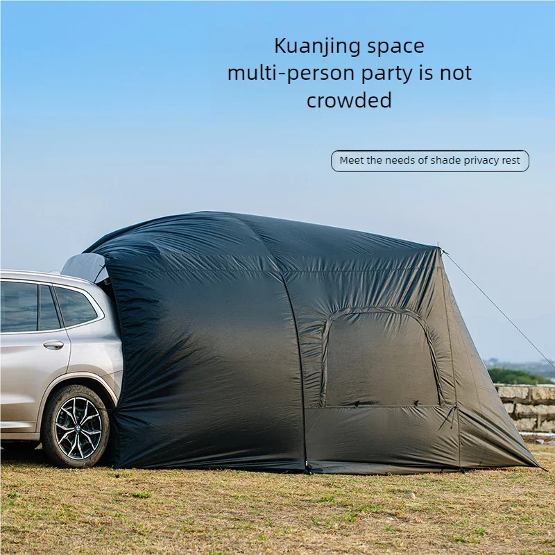 Camping Car Rear Tent Outdoor Car Trunk Tent with Canopy Car Trunk Extension Tent Sunshine-Proof Camping Equipment