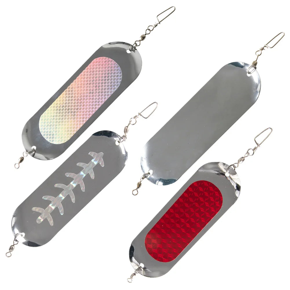 Diving Board Trolling Flasher Salmon Fishing 12cm 23g Metal Flash Boards Dodgers Lure Sea Fishing Long Casting Trout Bass