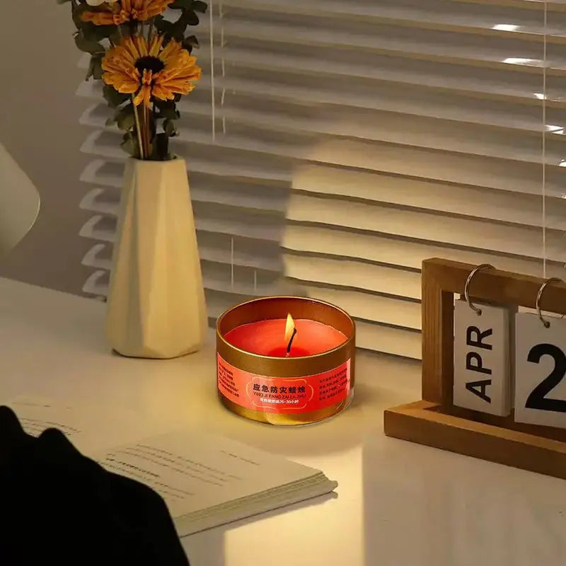 Long Lasting Candles Survival Light Source Candle Home Use Survival Gear Long Burning Survival Candles Windproof Camping Candle