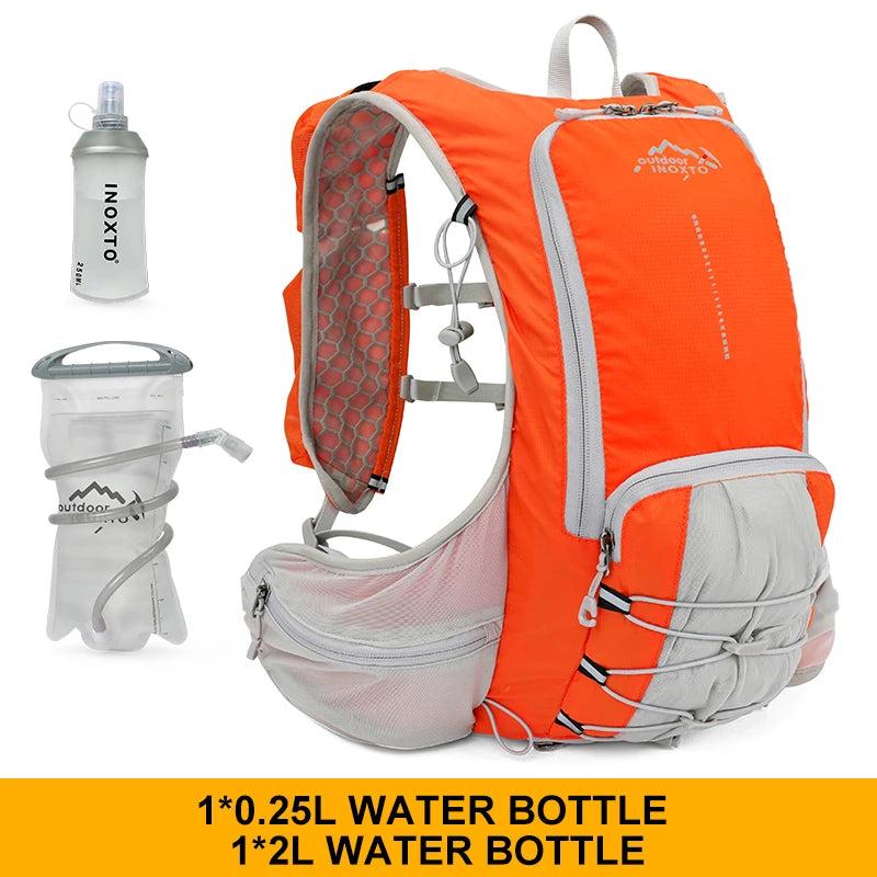 INOXTO lightweight men's and women's hydration backpack 15L, cycling backpack, off-road motorcycle mountaineering trail running