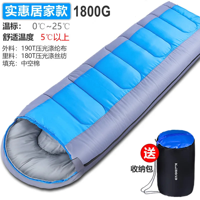Outdoor sleeping bags adult camping adult camping warm cotton sleeping bags practical ways to ensure quality all the year round.