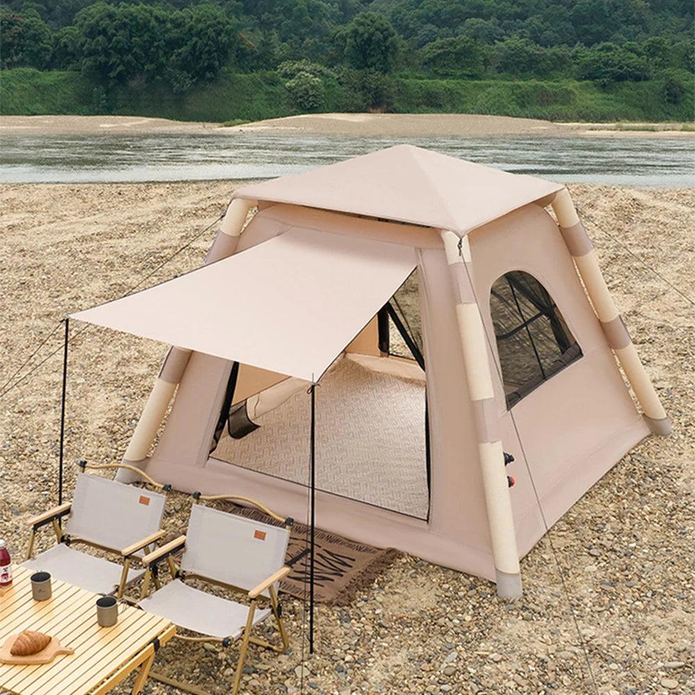 Large Air Tent That Can Accommodate 5-8 people, Portable Outdoor Waterproof Tent, Perfect For Camping  Hiking
