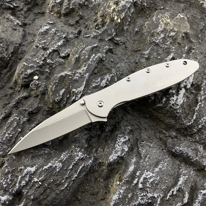 KS 1660 Folding Knife Aluminum Blade Outdoor Camping Adventure Sharp Cut Portable Survival Daily Carry A Multi-purpose Knives