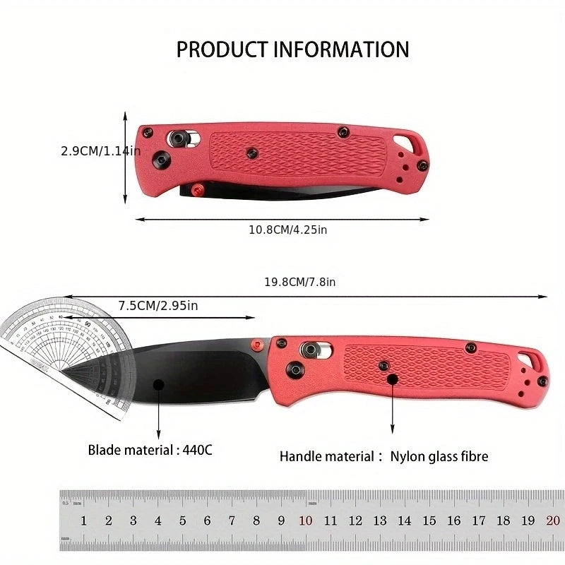 BM 535 Pocket Folding Knife 440C Blade Nylon Fiber Handle EDC Outdoor Camping Hunting Multitool Utility Hiking Survival Knives