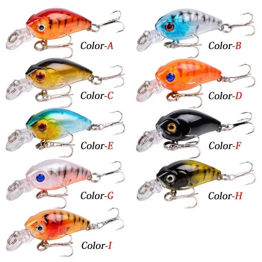 Aorace 9/6pcs Crankbaits Set Mixed Colors Fishing Lures Minnow Baits Wobbler Bass Swimbait Sea Swim Trout Tackle Hard