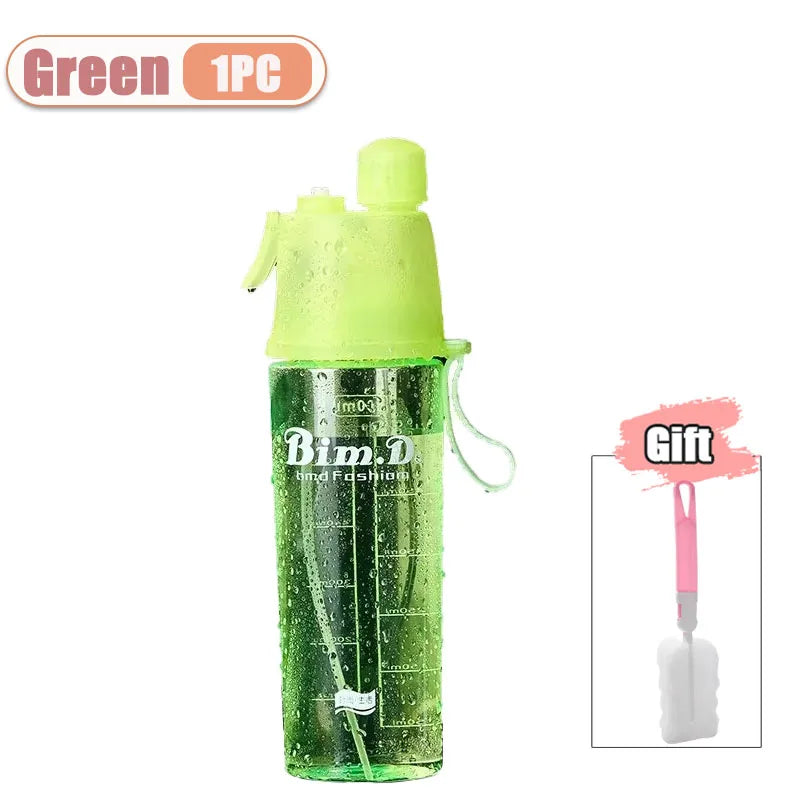 1/2PCS Spray Water Bottle for  Summer Outdoor Sports Portable Durable  Water Cup Hydration Accessories for Hiking Camping Travel