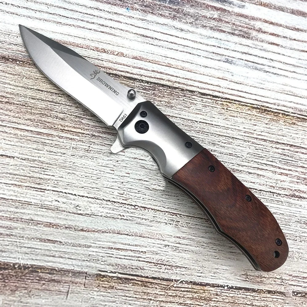 Outdoor Portable Folding Knife for Men High Hardness Survival Military Tactical Pocket Knives for Camping and Fishing