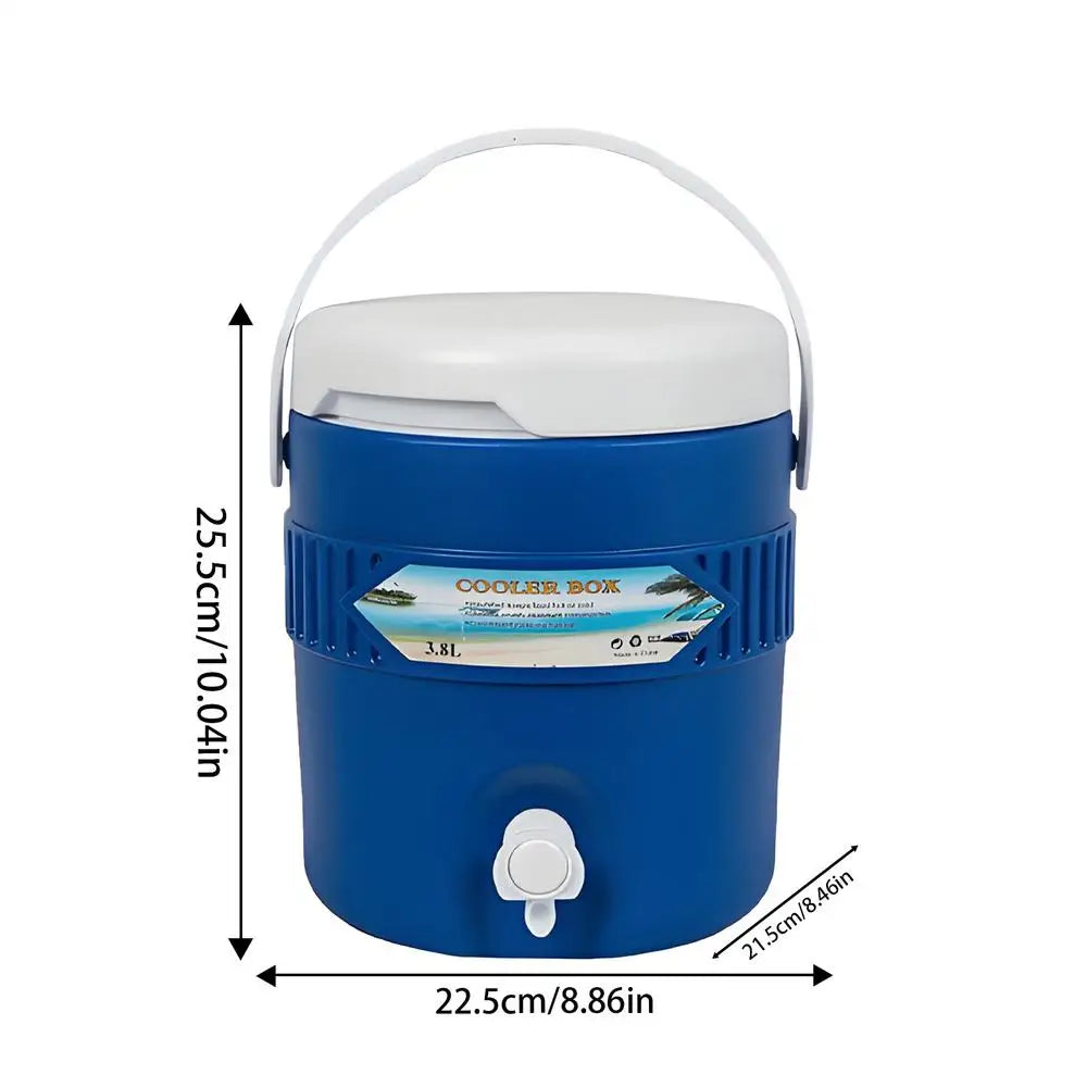 water cooler 3.8L Camping Coolers Long-Lasting Insulation Beverage Cooler  Portable Drink Dispensers Beverage Serveware