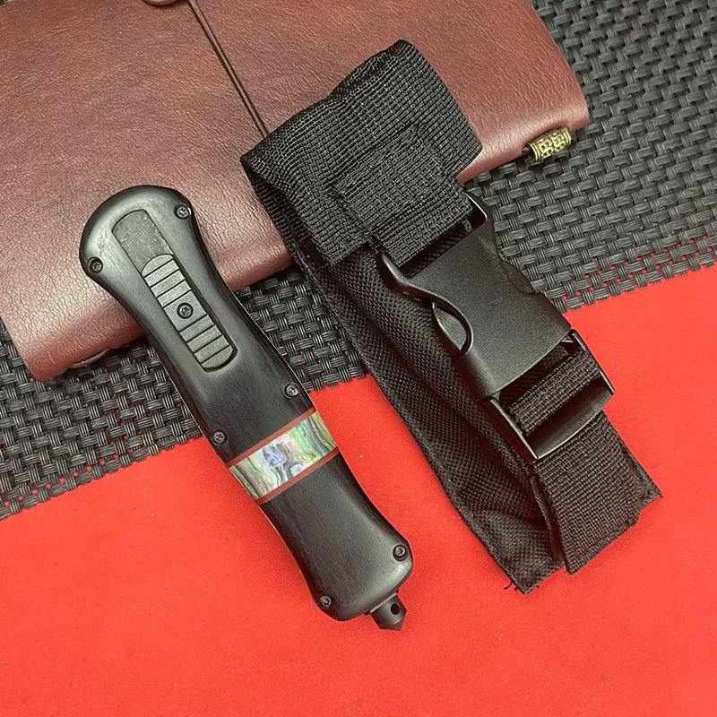 BM Knives 3300 Quick OTF A016 TechKnife 440C Steel wooD Handle EDc  camping survival Pocket knives
