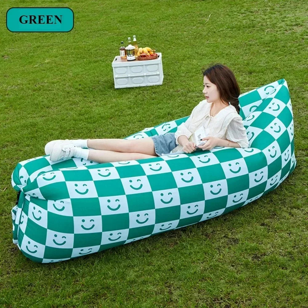 Outdoor Inflatable Sofa Camp Picnic Multiple Scenarios Inflatable Sofas Portable High Load-bearing Outdoor Folding Outing Sofas
