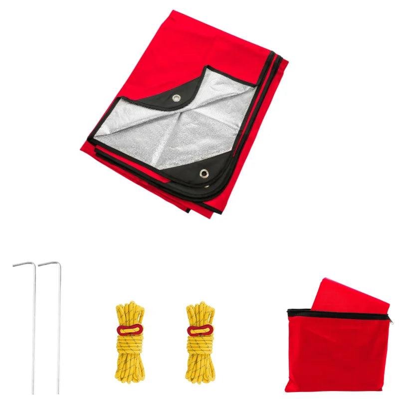 Heavy Duty Emergency Blanket Survival Gear Waterproof Insulated Blanket Emergency Tarp for Camping, Hiking, Bushcraft