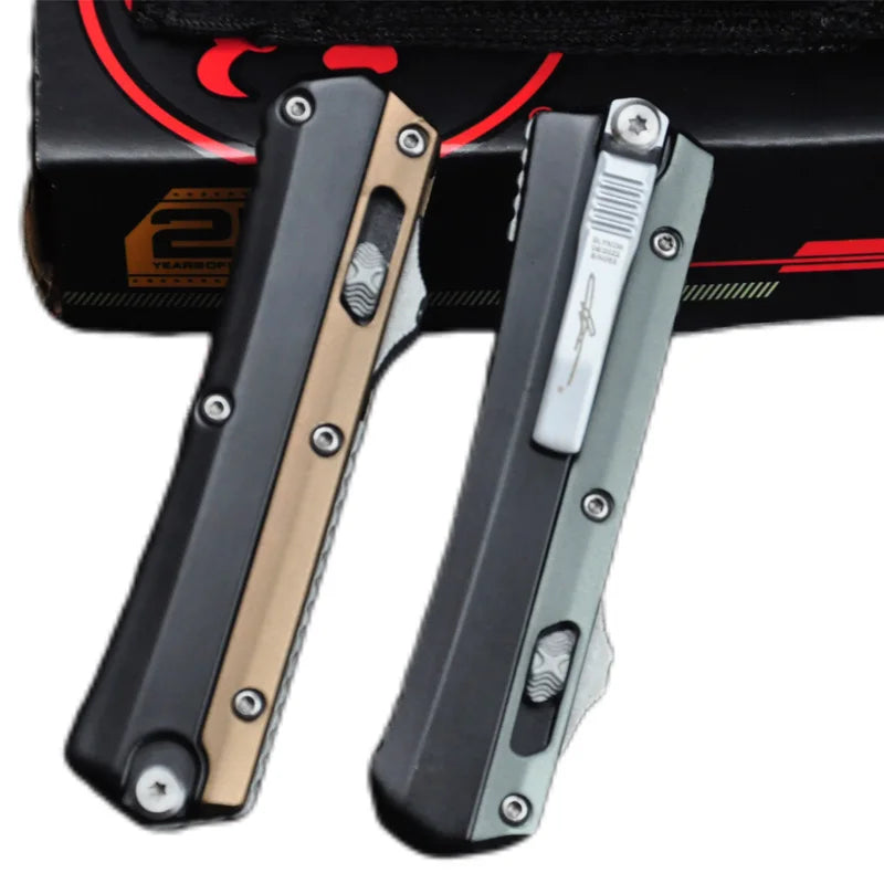 Glykon SERIES MINI MICRO Tactical OTF TECH M390 Steel Zinc Alloy Handle Outdoor Camping Self Defense Pocket Knives EDC Tools