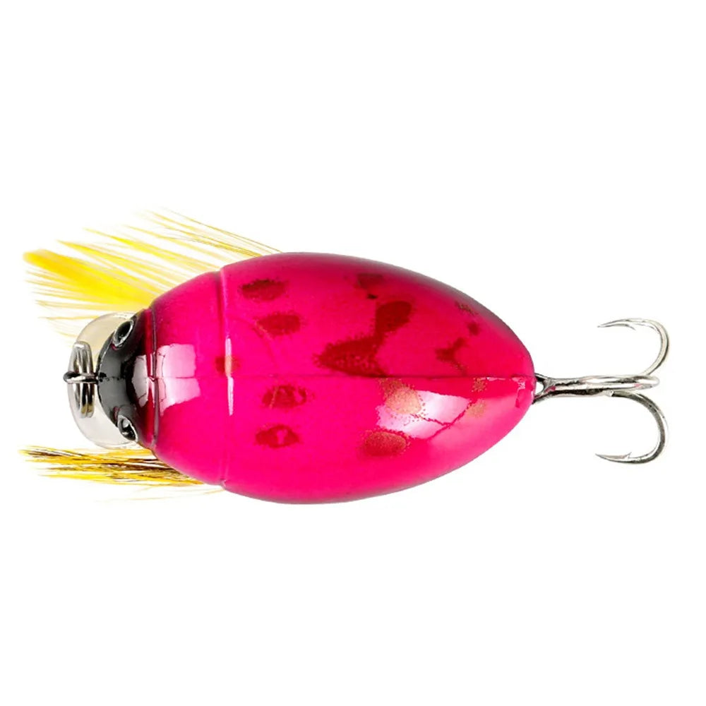 1Pcs 4cm/3.8g Cicada Bait Fishing Lure Crank Floating Wobblers Fishing Tackle Insect Bug Lure Hard Bait Sea Beetle Bass Carp