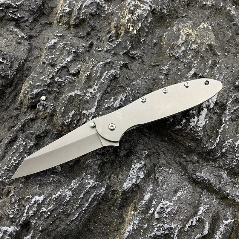 KS 1660 Folding Knife Aluminum Blade Outdoor Camping Adventure Sharp Cut Portable Survival Daily Carry A Multi-purpose Knives