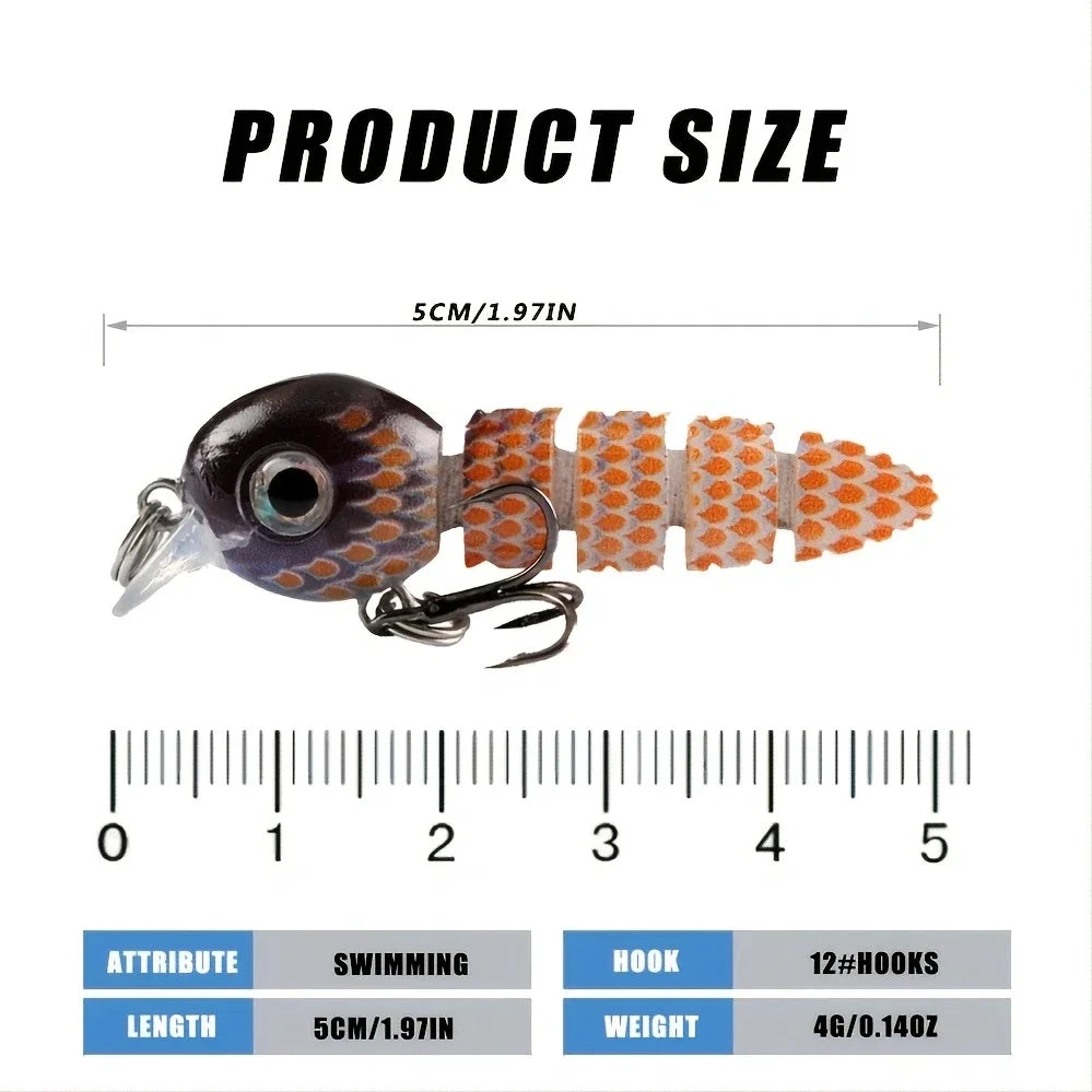 Small Fishing Lures Jointed Crankbaits Swimbait Sinking Wobbler for Pike Trout Bass Trolling Artificial Hard Bait Tackle
