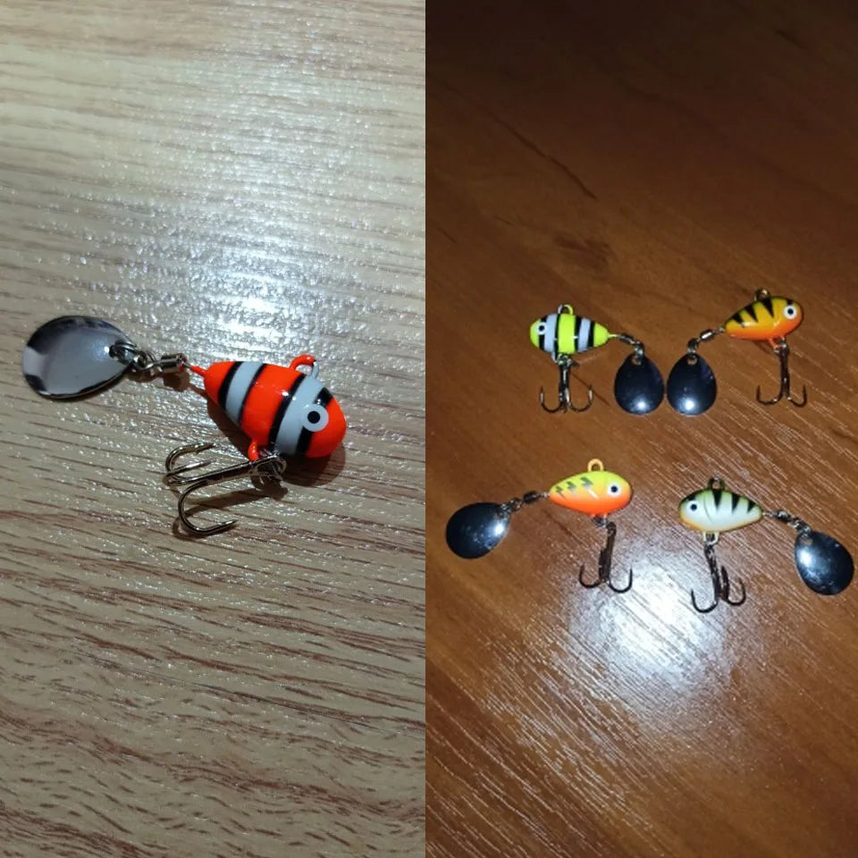 WALK FISH 10g/2.1cm Spinnerbait Vibration Fishing Lures Metal Vib Artificial Bait Spinning Swimbait Sea Carp Fishing Accessories