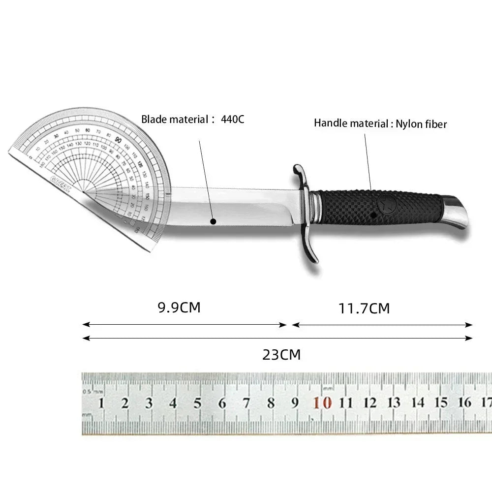 NKVD FINKA Multi-functional Fixed Blade Knife with Sheath Hunting Outdoor Self Defense Military Tactical EDC Portable Knife