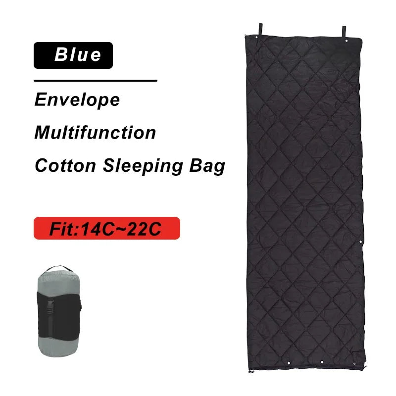 3 in 1 Tourist Sleeping Bag Poncho Quilt Blanket Camping Sleeping Bags Gears For Outdoor Camp Trekking Backpacking Tourism