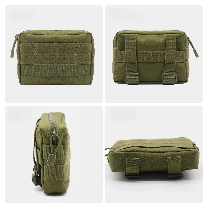 EDC Commuter Bag Camo Waist Pack with MOLLE System Outdoor Survival Gear Organizer for Hiking/Camping Everyday Carry Essentials