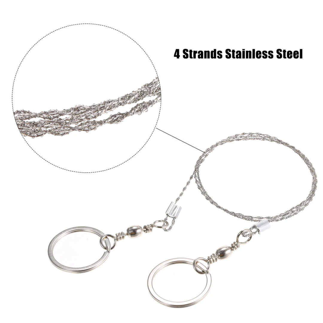 Outdoor Emergency Equipment Survival Gear Tool Kit Stainless Steel Wire Saw Hand Pocket Wire Saws for Camping Hiking Hunting