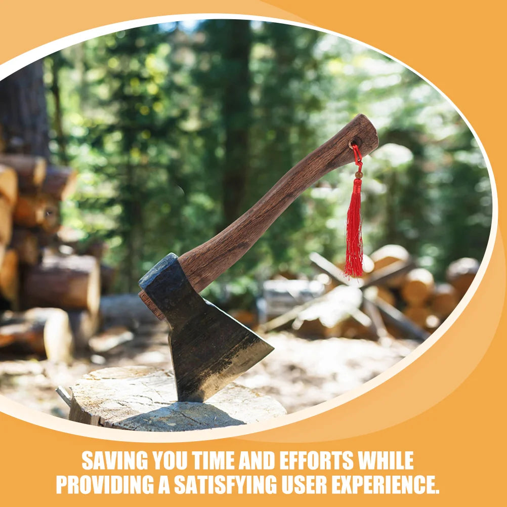 Ergonomic Solid Wood Axe Handle Tool For Woodworking Replacement Hatchet Part Carbonized Outdoor Camping Tools Ax Hand