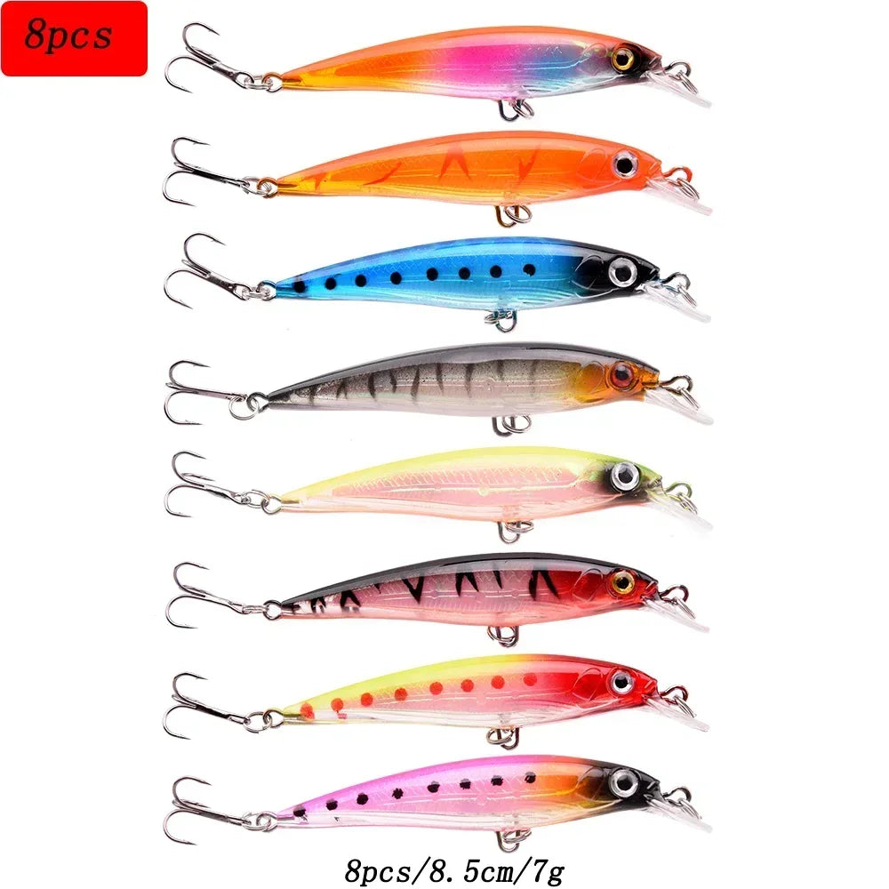 Fishing Lure Set Fishing Hard Bait Mini Minnow Floating Swing Crankbait Crazy Wobblers Artificial Bionic Crank Lures