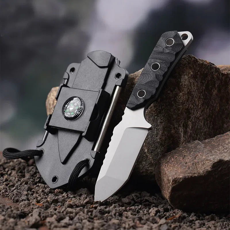 Knife Multi-functional fixed blade knife used at home as a fruit knife can also be used as a camping knife 440C steel outdoor ca