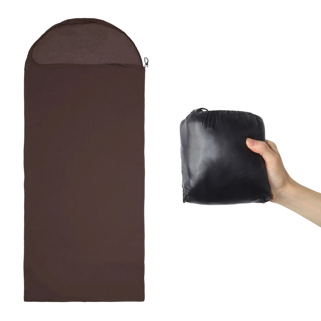 X Autohaux Sleeping Bag Liner Single Sleeping Bag Camping Travel Sheet with Zipper for Camping Travel Hotels 230x90cm