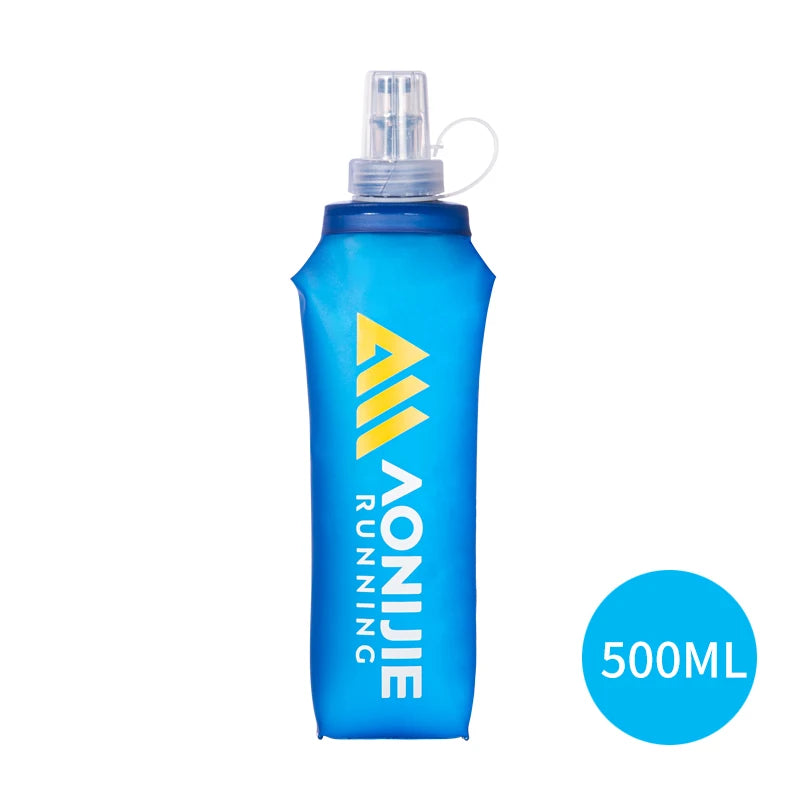 AONIJIE Newest SD30 2PCS 250ml 500ml Soft Water Flask Folding Collapsible Bottle TPU BPA Free For Running Bag Wait Pack