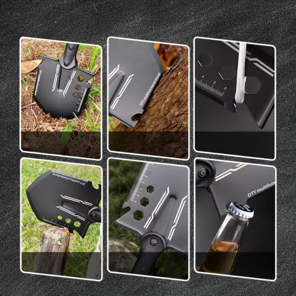 Multifunctional Outdoor Ordnance Shovel Camping Shovel Martensite Stainless Steel Vehicle Manganese Steel Ordnance Shovel