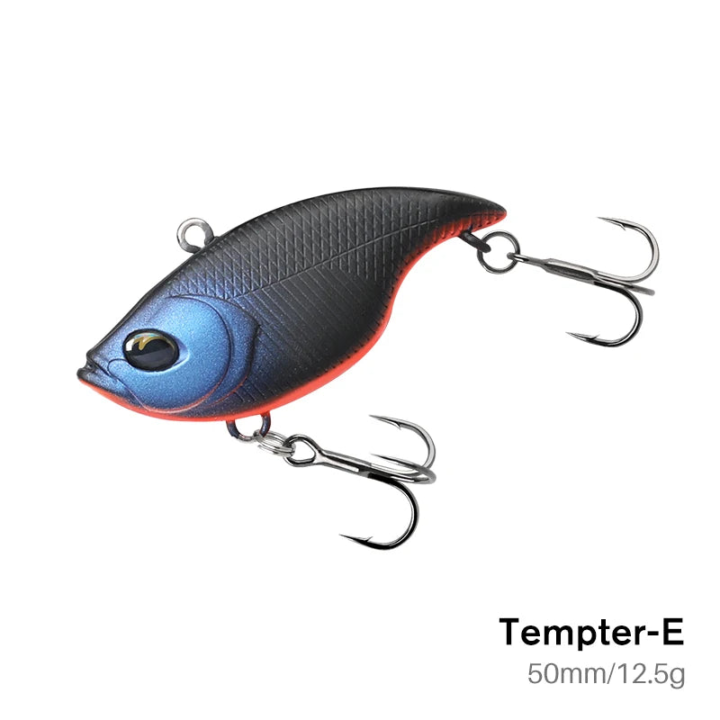 TSURINOYA 50S Vibration TEMPTER 50mm 12.5g Long Casting Sinking Fishing Lure VIB Winter Fishing Lipless Hard Bait For Pike Bass