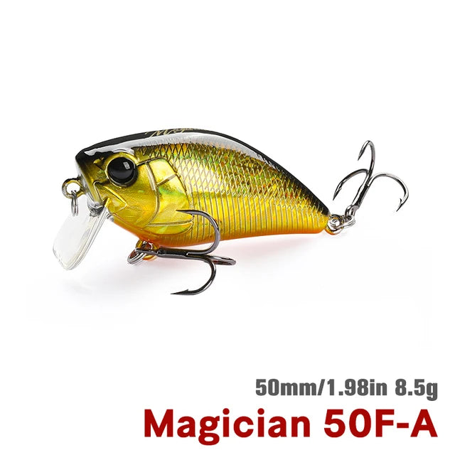 TSURINOYA DW116 50F Crankbait Fishing Lure Magician 50mm 8.5g Shallow Range Floating Crank Artificial Hard Basts Pike Bass