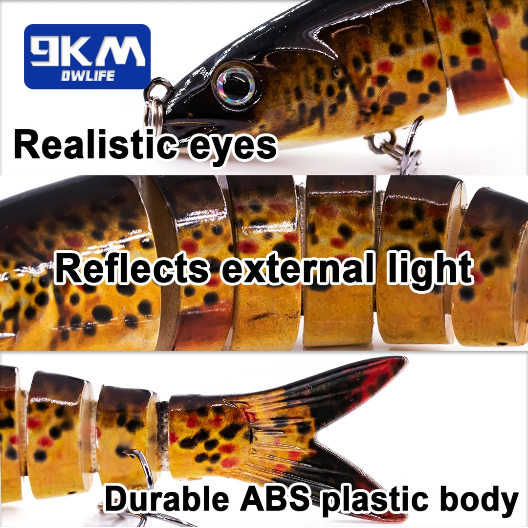 Fishing Lures for Bass Trout Topwater Fishing Lure Multi Jointed Lifelike Swimbait Slow Sinking Hard Baits Freshwater Seawater
